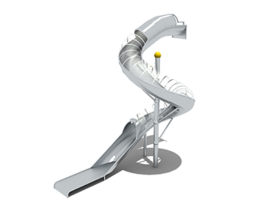 富盛游乐室内商场公共场所不锈钢滑梯FSSS18004