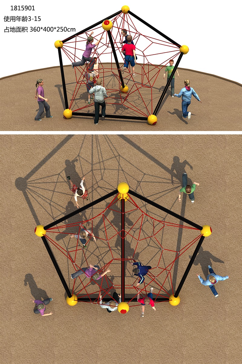 户外幼儿园绳网攀爬架体能训练拓展FS1815901